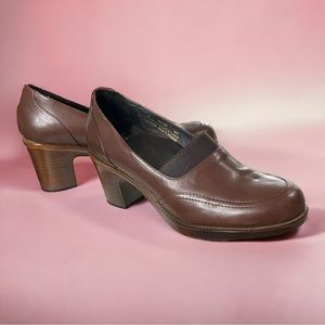 Dansko Brown Leather Oxford Heel‎